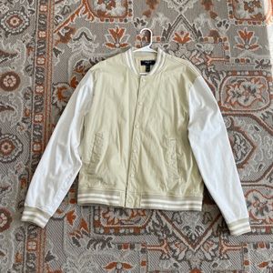 Forever 21 neutral cotton bomber jacket